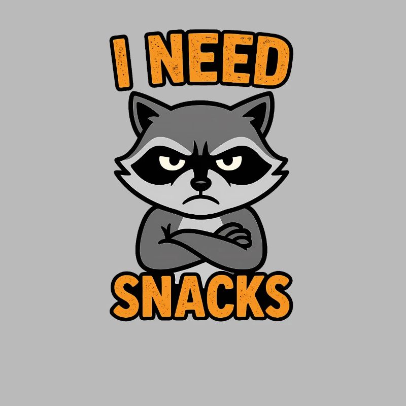 Grummelnder Waschbär I need Snacks