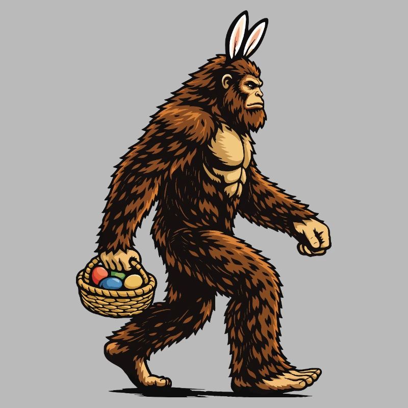 Bigfoot Easter Eggs Lustiger Sasquatch-Jäger