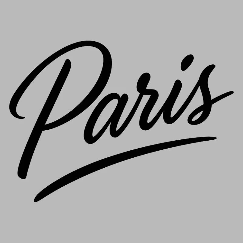 Lettrage en écriture de Paris
