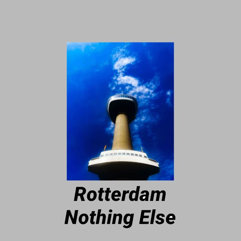 Design des Satellitenturms mit Blick auf Rotterdam