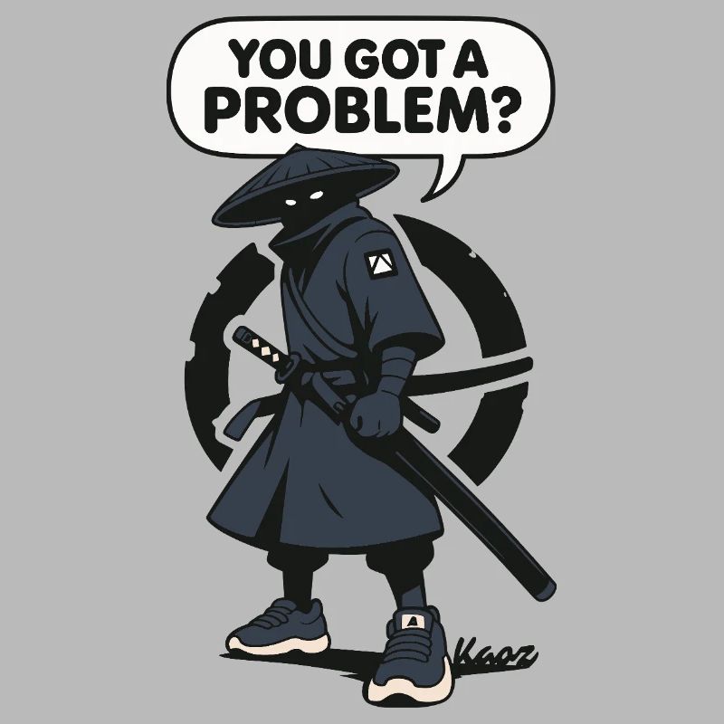 Shadow ninja with saying