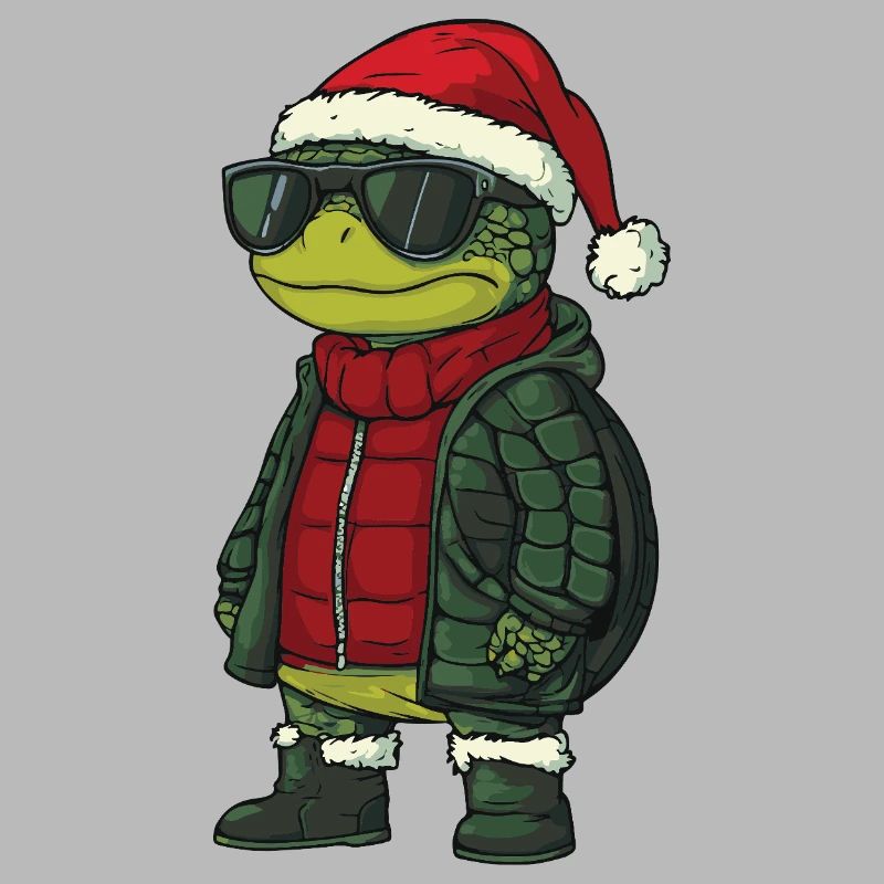 Turtle Christmas Winter