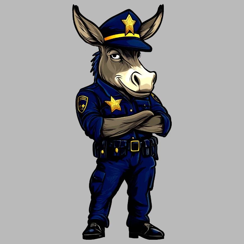 Polizei Esel