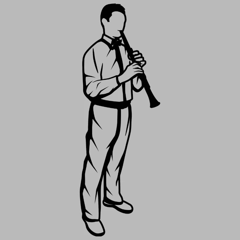 Clarinet player boy