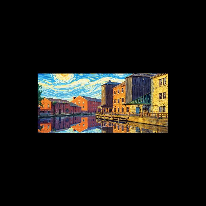 Wigan England Harbour Starry Night Style