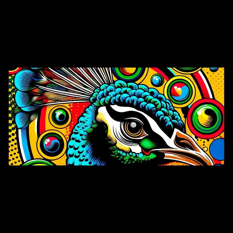 Pfau Pop Art