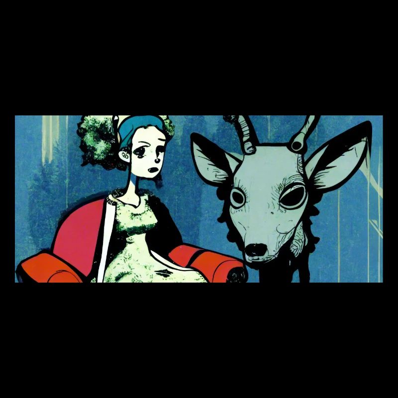 Psychedelischer Hirsch 01