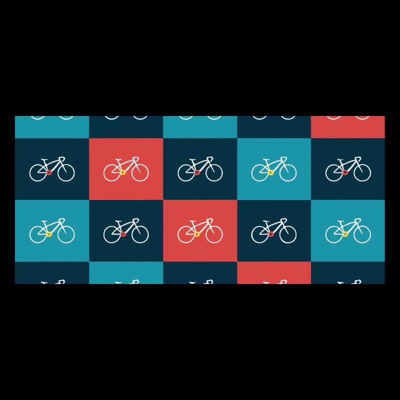Lebendiges Fahrradmuster Kunstwerk