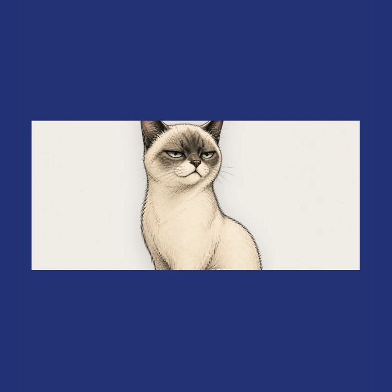 HOW PREDICTABLE. Noble Cat Sarcastic Meme Design