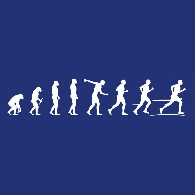 Evolution der Bewegung - Läufer Marathon 