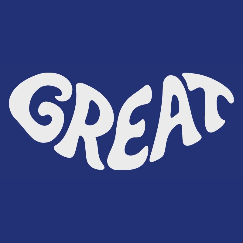 Great, Großartig Bubbel-Wortdesign