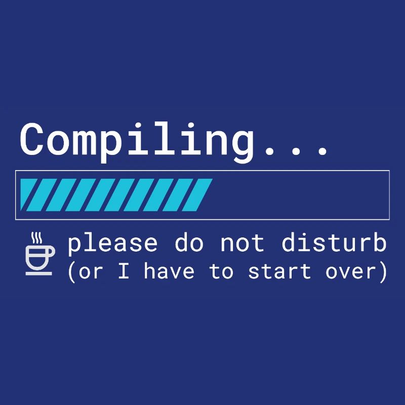 T-shirt Programmeur drôle - Compilation, s’il vous plaît