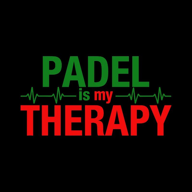 Padel is my therapy Heartbeat Sport Statement
