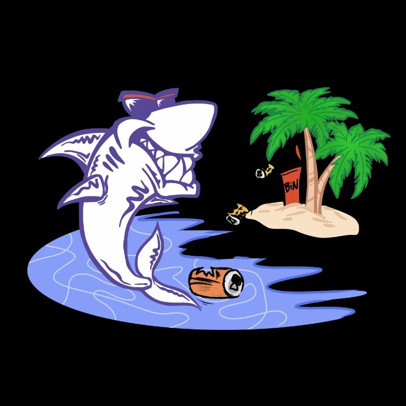 SHARKYS OLDHOUSE Sharky vor Inselparadies