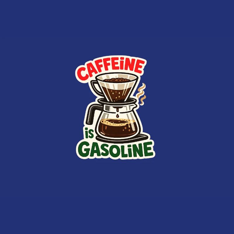 La caféine, c’est de l’essence. Conception de café barista.