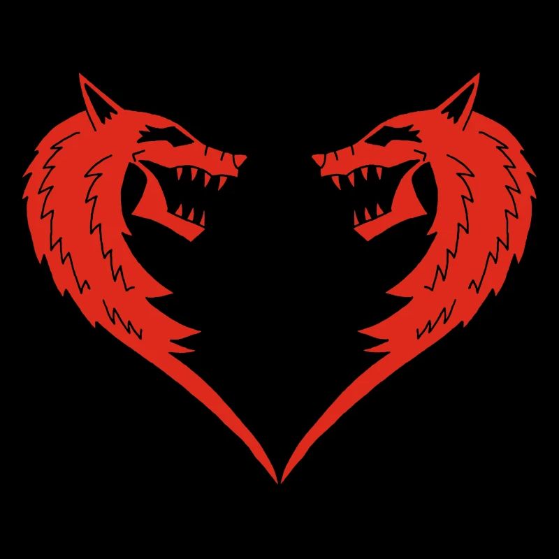 Rotes Wolfsherz