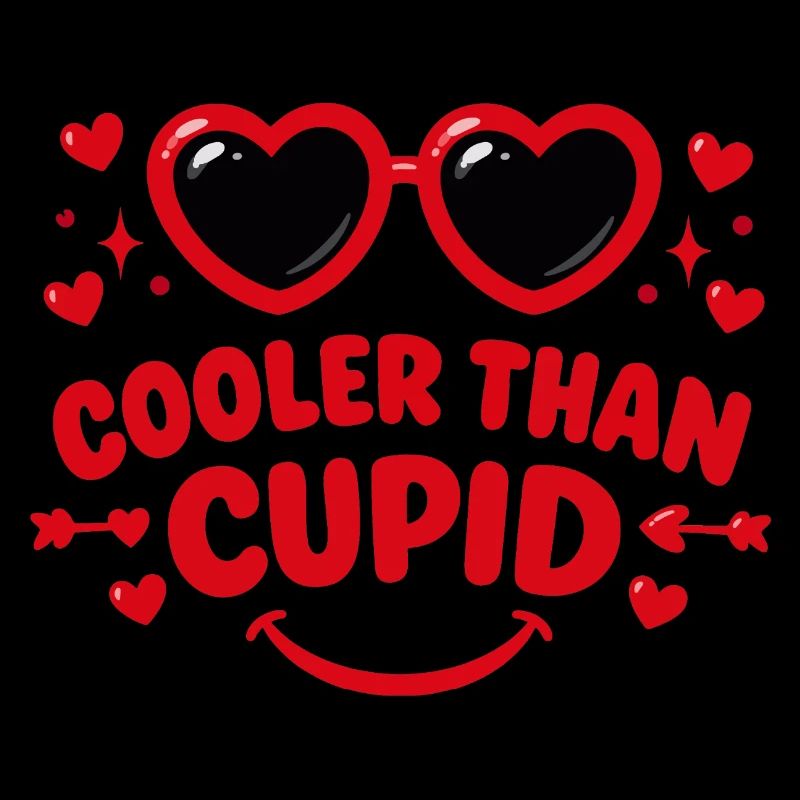 Plus Cool que Cupidon Cœurs Rétro