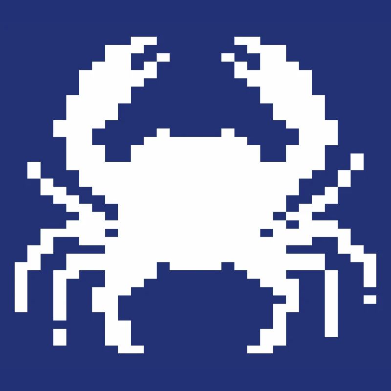 Conception du crabe pixel