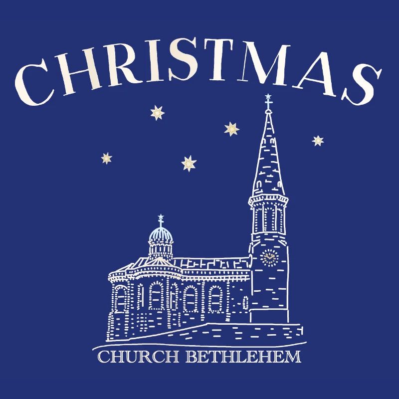 Weihnachtskirche Bethlehem Zeichnung