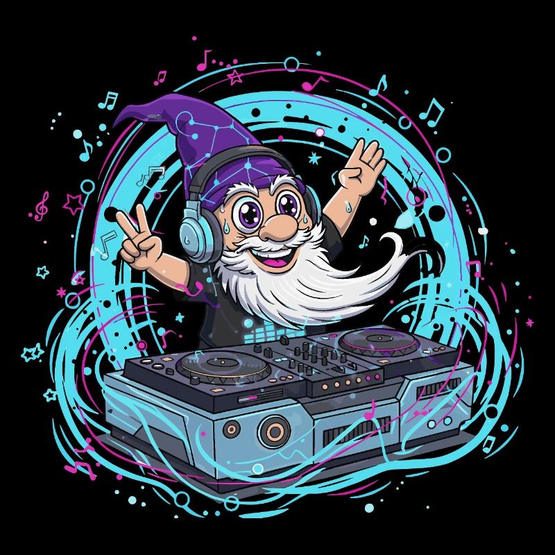 Gnom DJ im Neon-Takt