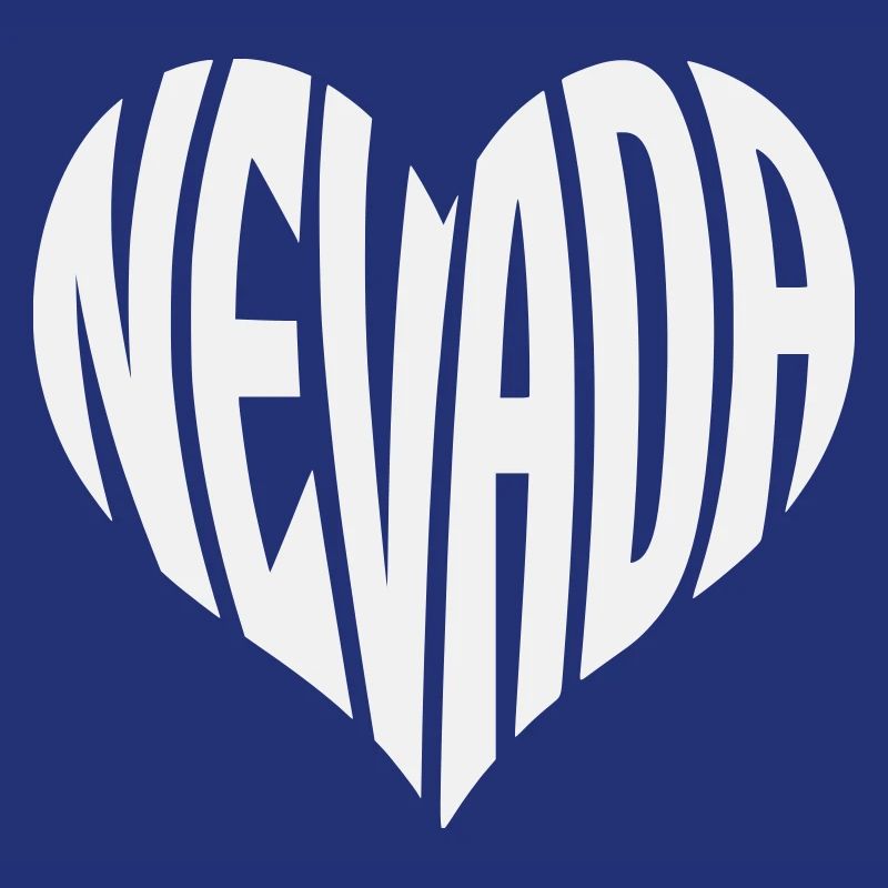 Nevada Heart Typography