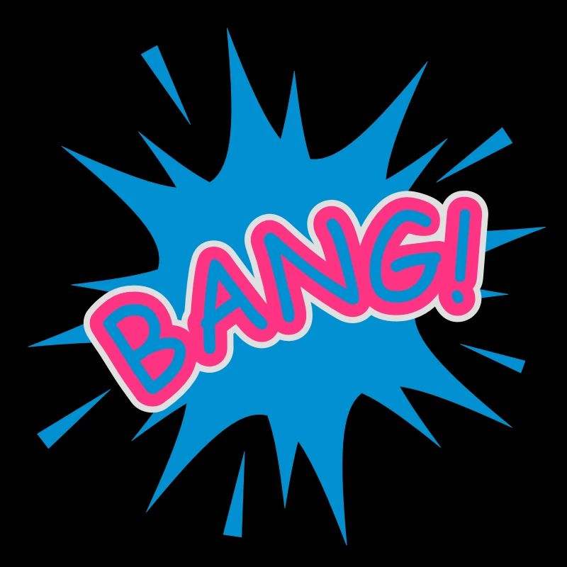 Eine Comic Sprechblase- Bang !
