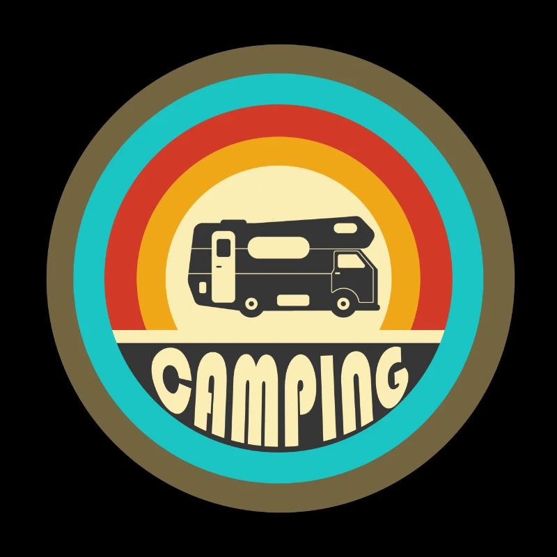 Camping Vintage Design / Geschenkidee