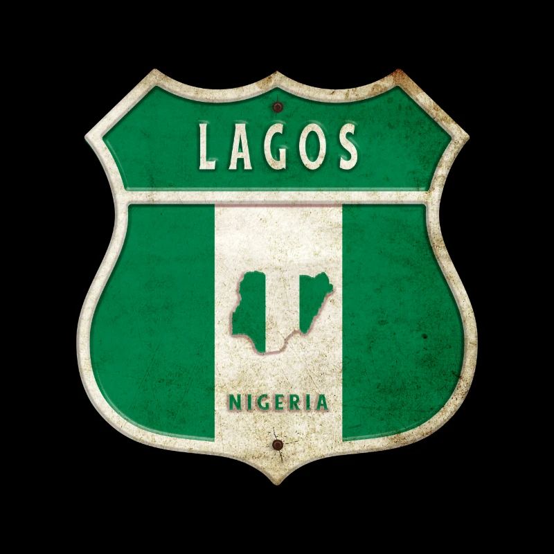 Lagos Nigeria Drapeau de conception d'armoiries