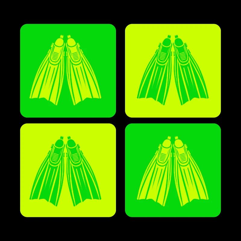 Retro Taucherflossen Design