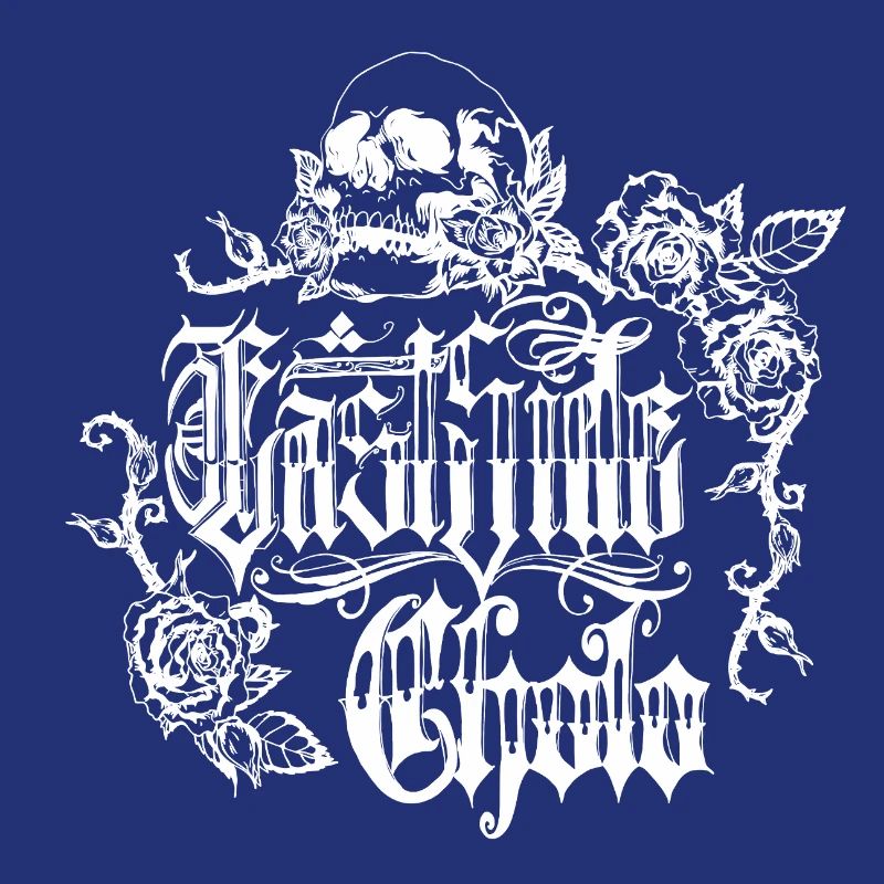 Skull Rose Gothic Design
