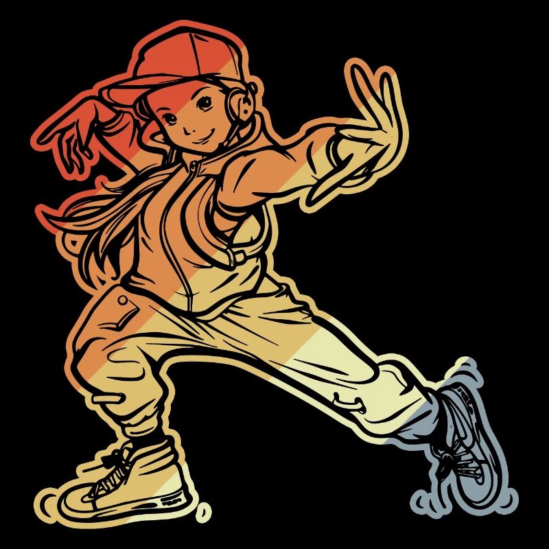 Fille de breakdance