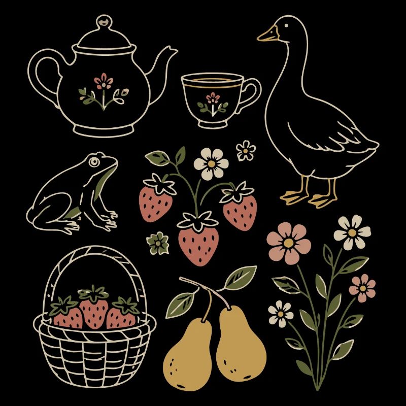 Douceur Champêtre: Natur und Vintage-Tee