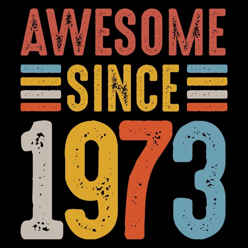 Genial seit 1973 Retro Abzeichen