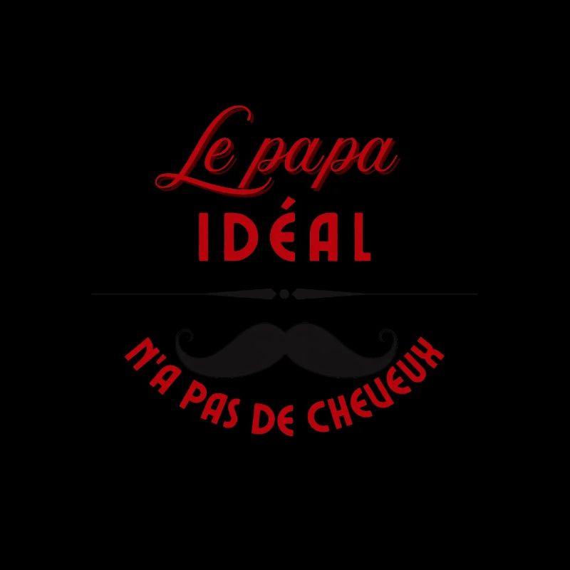 Le papa idéal moustache rétro