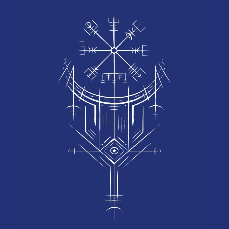Vegvisir Runes Compass - Germanic Celts Vikings