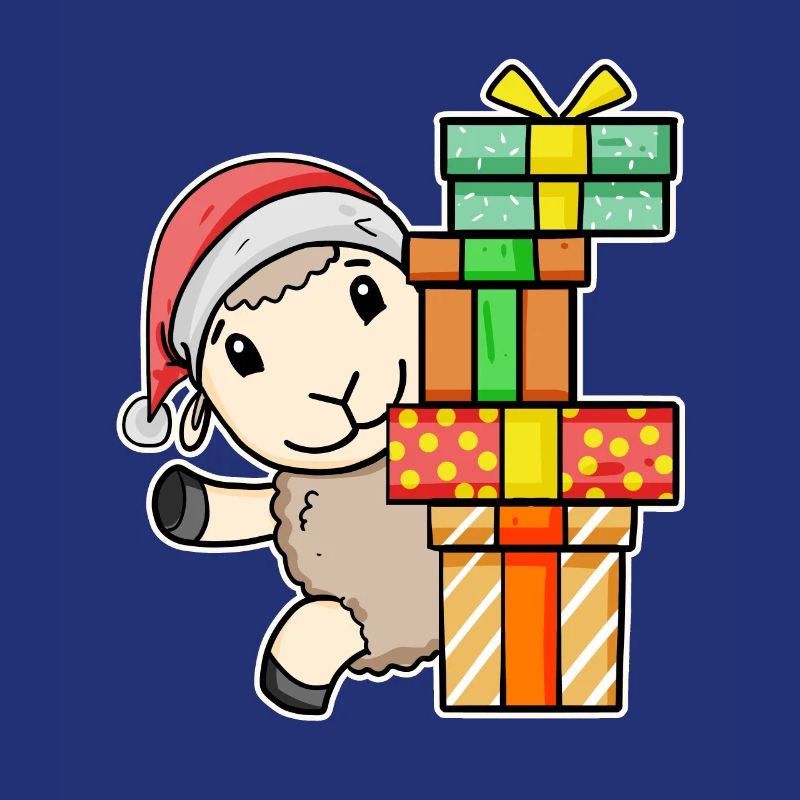 Weihnachten Schaf mit Geschenke