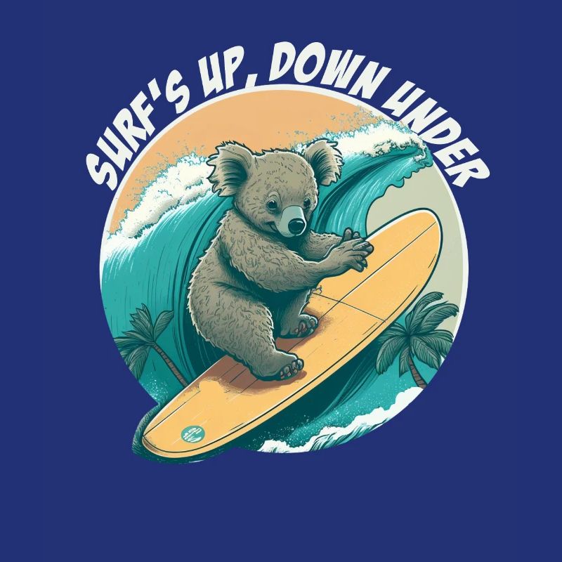 Down under surfender Koalabär