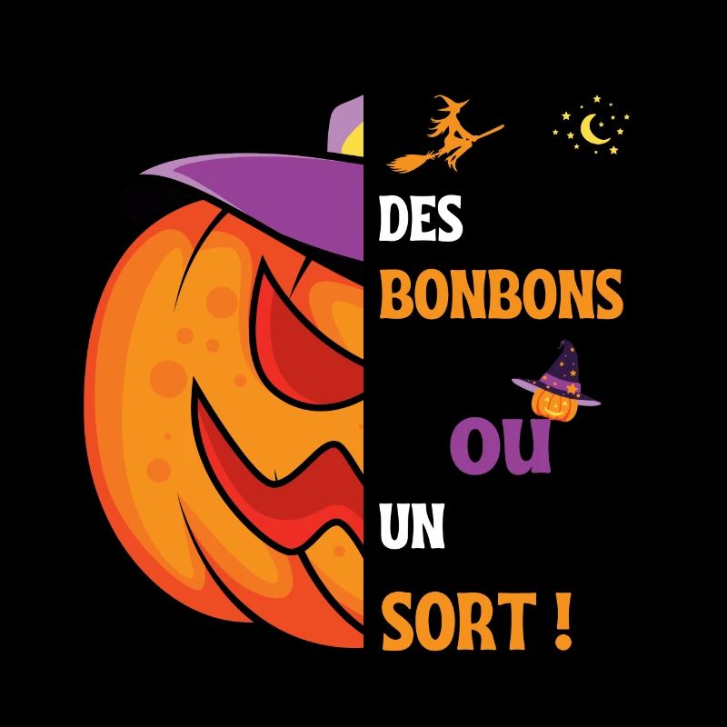 Des bonbons ou un sort ! Beau design d'Halloween