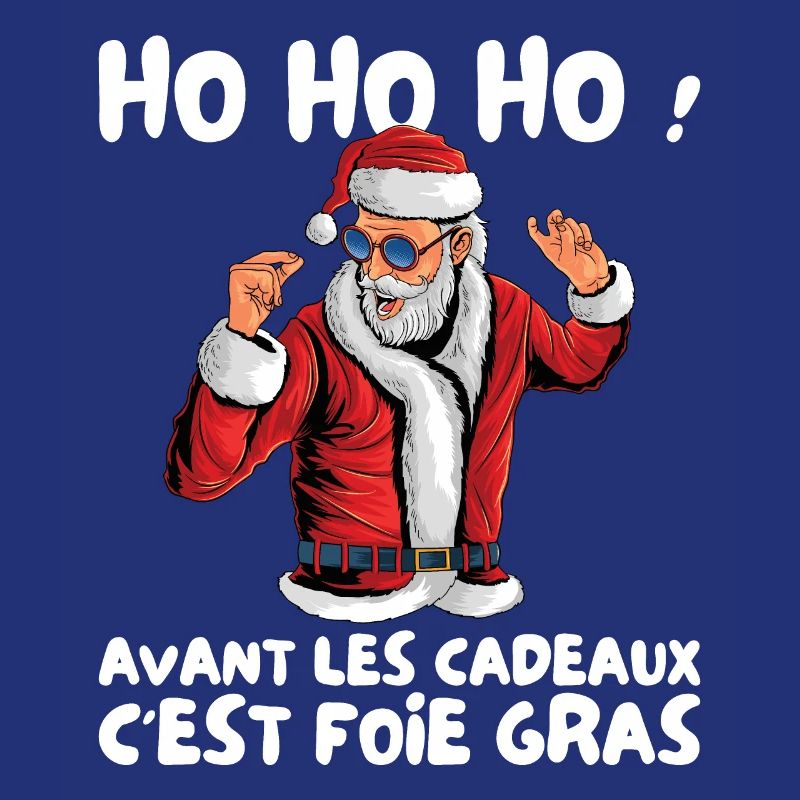 Pull Moche De Noël Père Noel Cadeaux Fois Gras