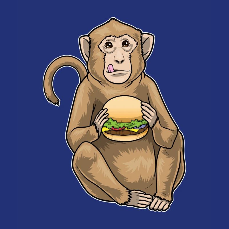 Cheeseburger de singe