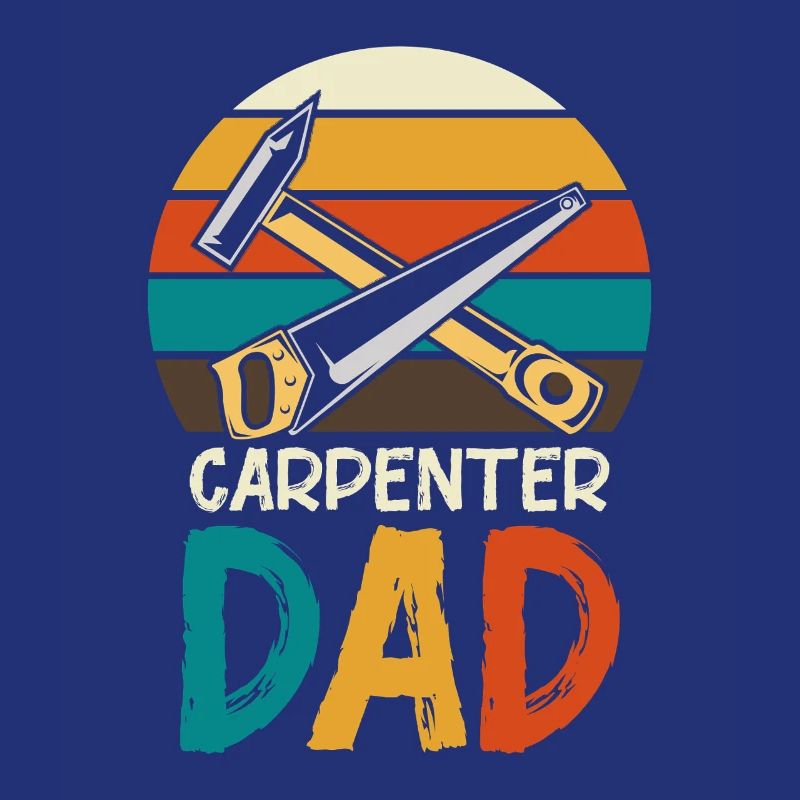 Carpenter Father Retro Tools