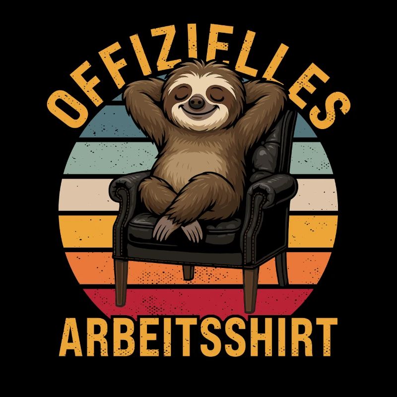 Official Work Shirt Sloth Lazy People