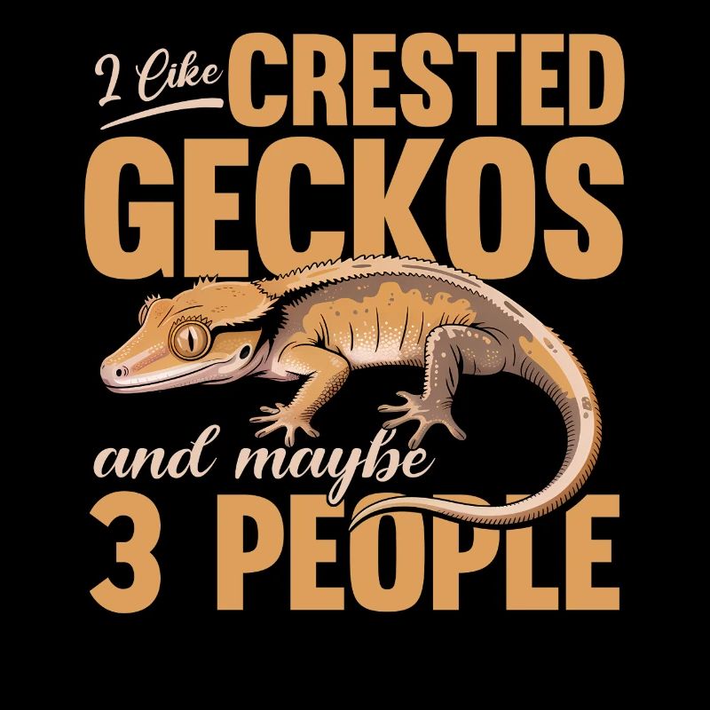 Gecko à crête reptile drôle