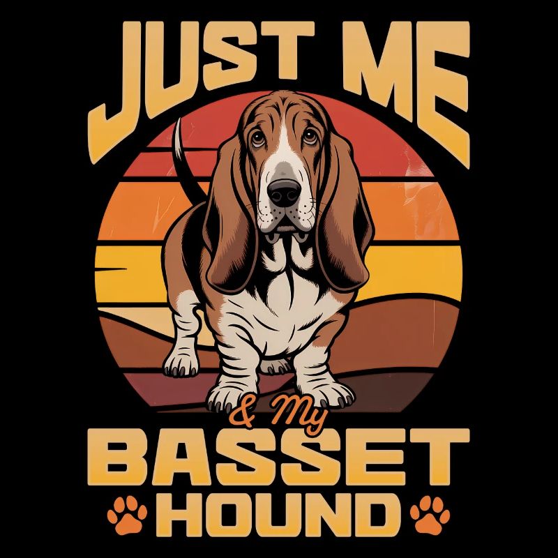 Basset Hound de race de chien drôle