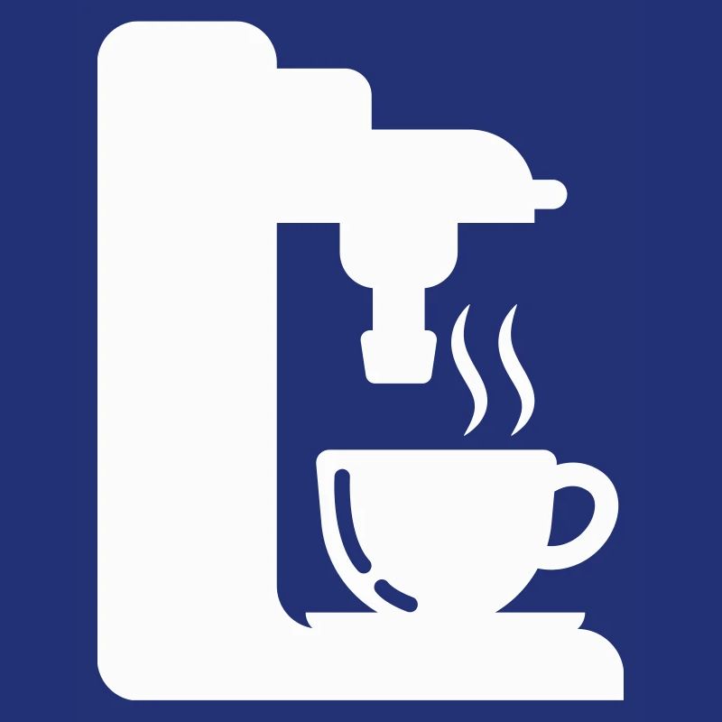 Illustration de café de contour de machine à expresso