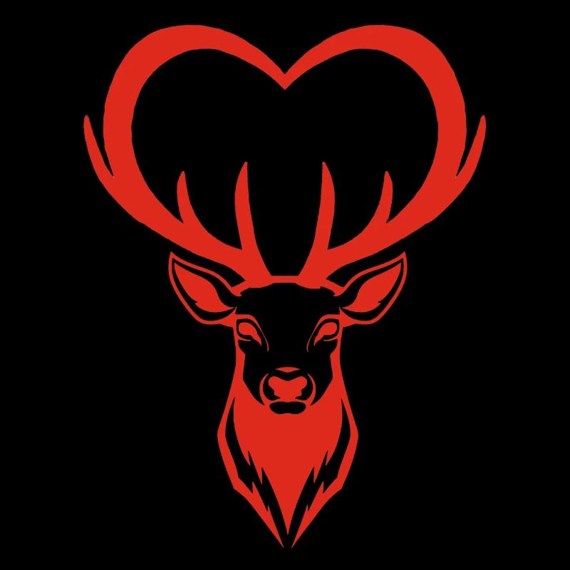 Coeur de cerf rouge