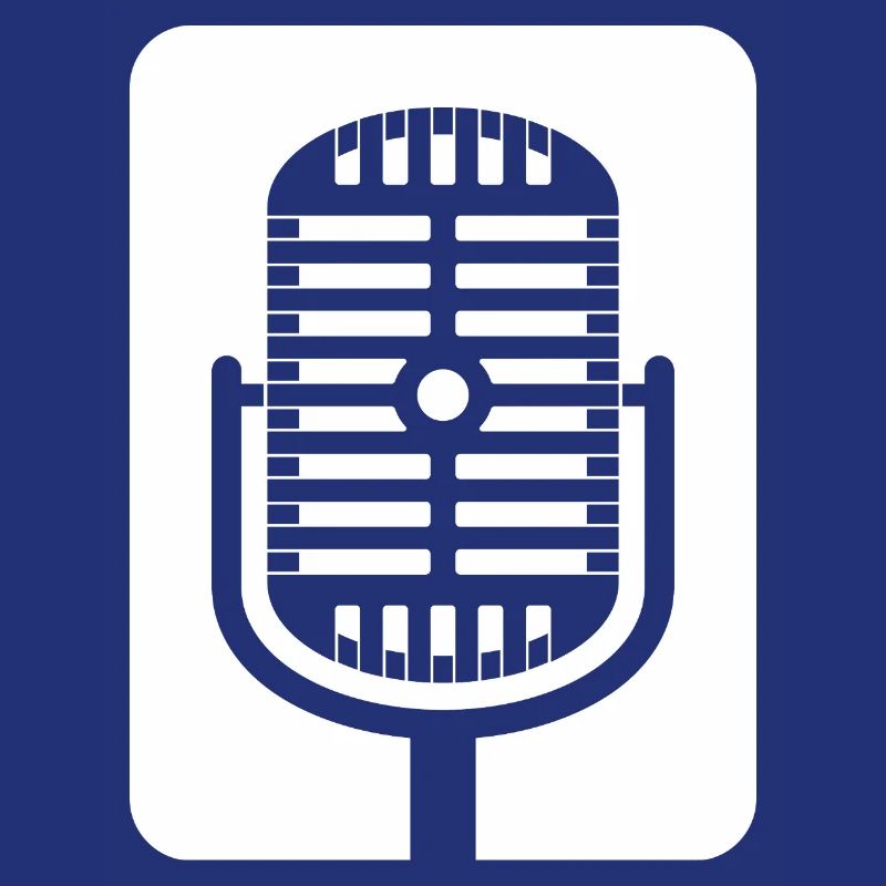 Retro Microphone Emblem