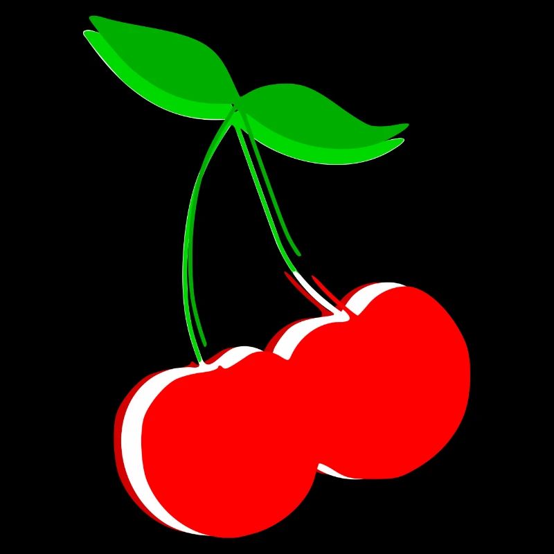 Kirsche Retro Früchte Obst Geschenk Geschenkidee