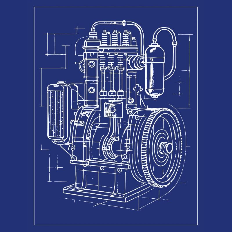 Industrial Engine Blueprint