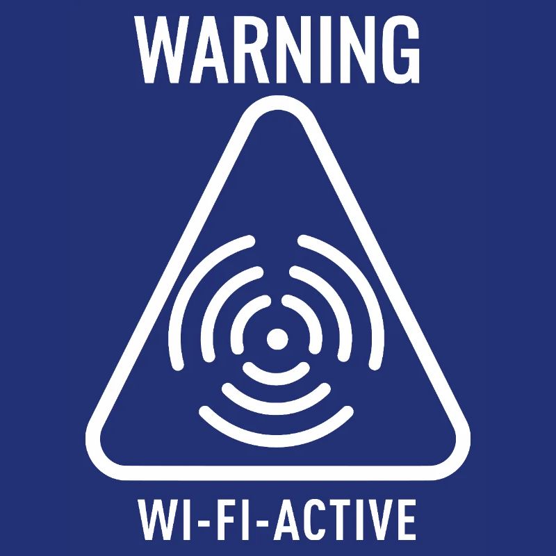 WiFi Active Warning Triangle